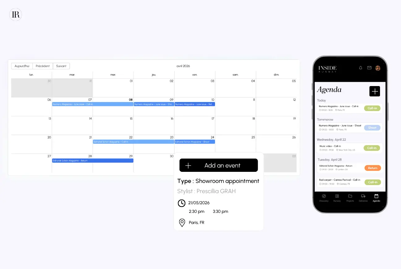 Stay organized with your integrated calendar